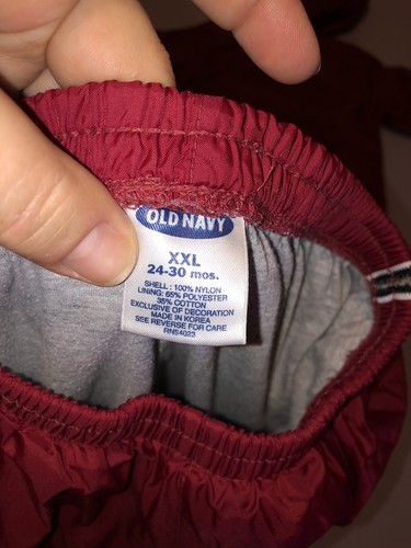 Vintage Y2k Old Navy Track Suit Red Sz XXL 24-30 Months - Picture 3 of 4