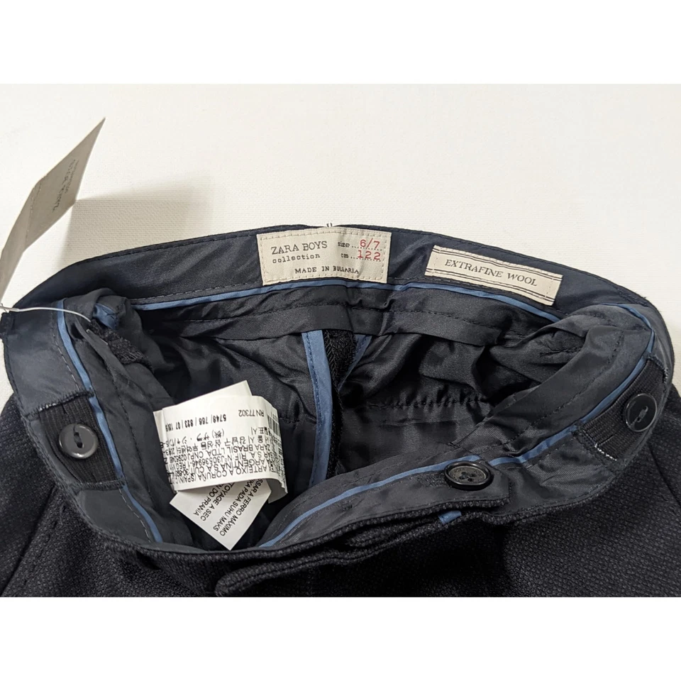 PANTALÓN TRAJE PIQUÉ ZARA NIÑO TALLA 6/7 Foto 4 de 4