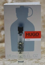 HUGO ICED HUGO BOSS EAU DE TOILETTE 1xSAMPLES 0.05 OZ 1.5ML SPLASH NOT A SPRAY