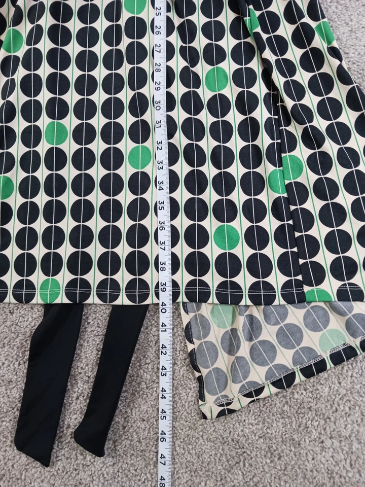 Vestido para mujer Vertigo Paris grande negro geométrico mezcla de poliéster vintage Foto 4 de 4