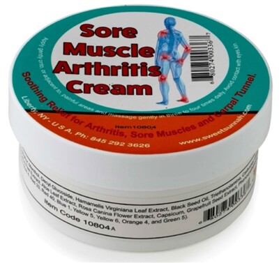 Black seed Sore Muscle/Arthritis Cream 6oz.