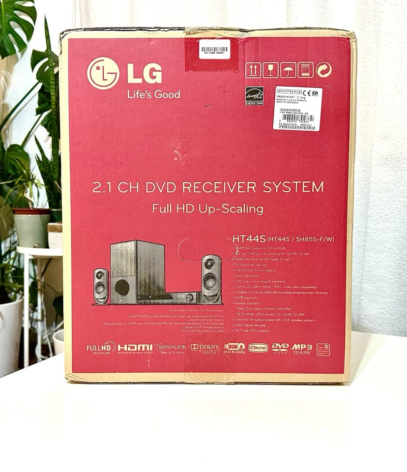 LG HT44S 2.1 CH DVD Audio Home Cinema System HDMI USB 440W – New Boxed - Image 2 of 4