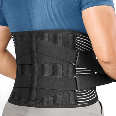 FREETOO Stark Stützende Rückenstütze Orthopädisch, Atmungsaktive Lendenwirbelstü