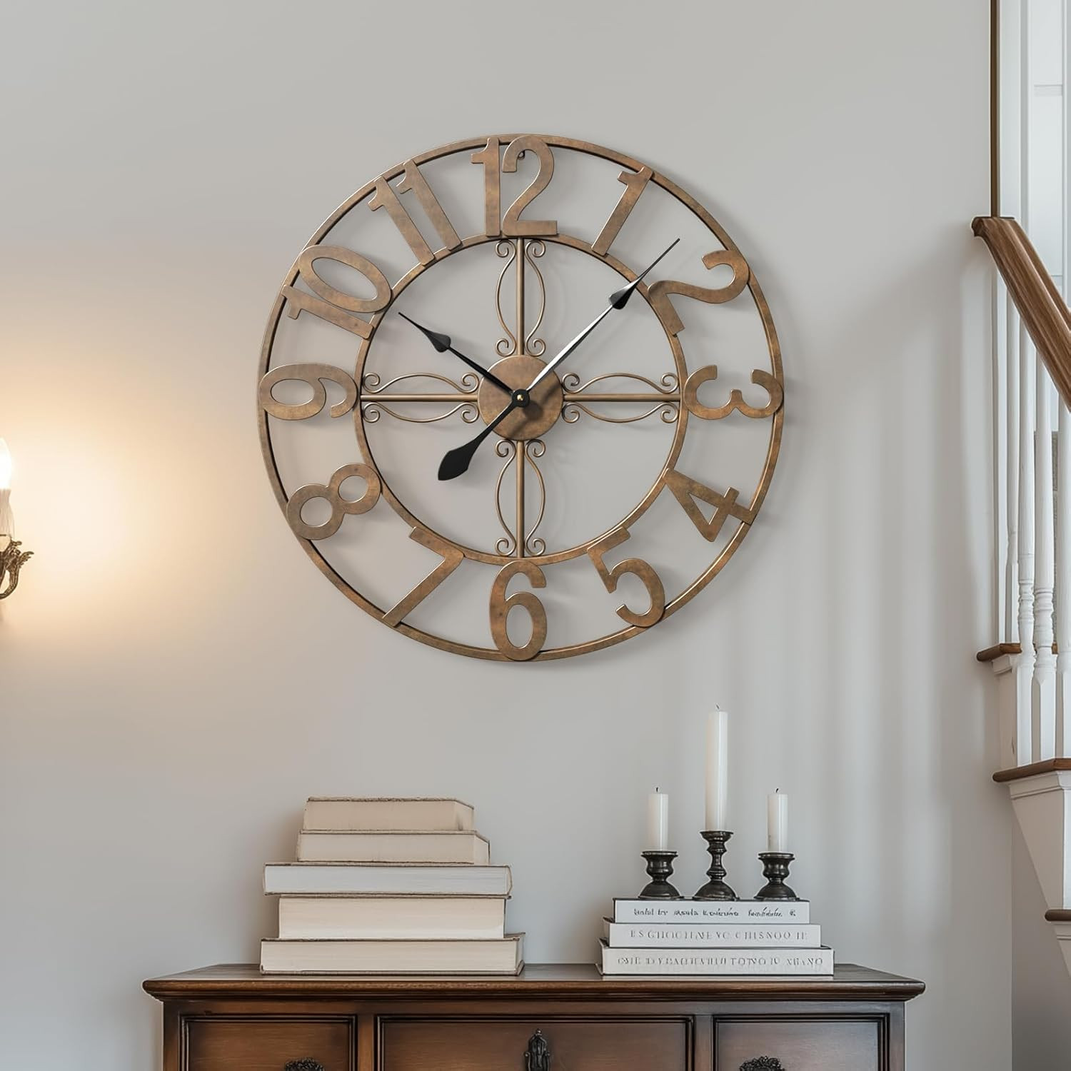 For Living Room, Decorative Metal Round Cl
