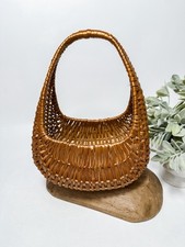 Vintage Woven Basket Wicker Rattan Gondola Basket