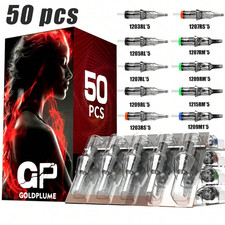 50pcs/box, Tattoo Ink Cartridge Needles, All-in-one Tattoo Needles