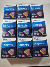 TRUEplus Universal Twist Top 30 Gauge 900 Lancets - 9 Box 100