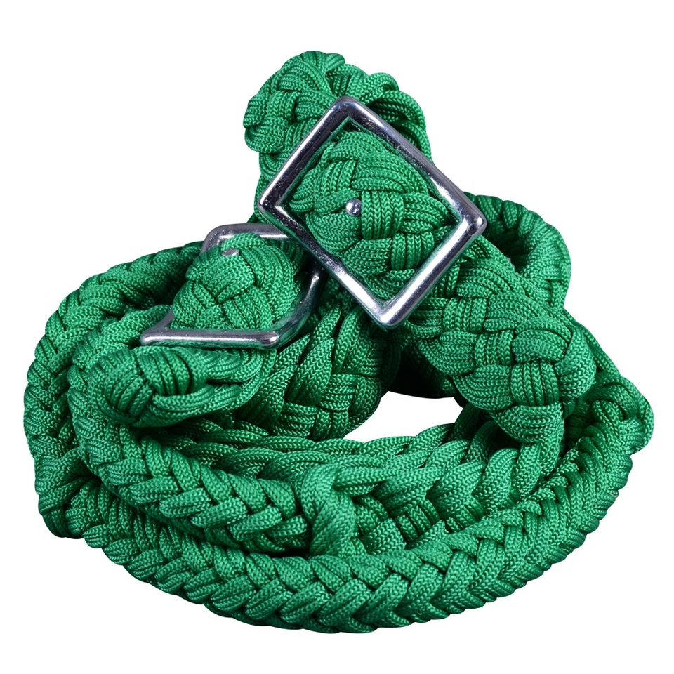 DL 1" X 8 pies Hilason trenzado poli barril carreras de caballos riendas planas Foto 4 de 4