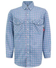 Mens FR Shirt Fire Resistant Button Down Work 100 Cotton 6.5oz Welding Top