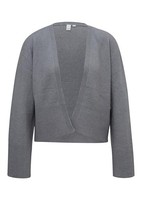 Cardigan Qs, GrößE M, Grau, 100% Baumwolle, Modell-Nr. 12345, Strickjacke