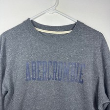 Abercrombie  Fitch Soft AF Collection Sweatshirt Gray Logo Pullover Small