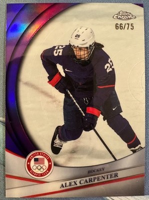 ALEX CARPENTER 2026 TOPPS CHROME US OLYMPIC HOPEFULS PURPLE SP #66/75 #82