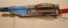 Vintage 1950s Louis Marx Tin Litho Anti-Aircraft Toy- USA
