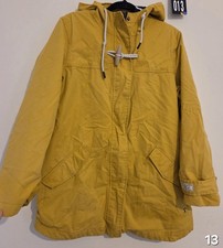 Woman's size 12 Joules Mustard Yellow Jacket waterproof coat
