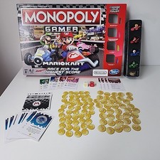 MONOPOLY GAMER Mario Kart Edition - Hasbro, 2018 + 4 Extra Rare Character Tokens