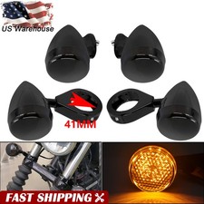 4x Front Rear Motorcycle LED Turn Signal Ligh...