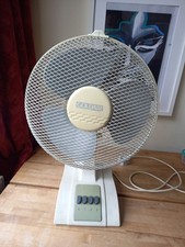 Desk Fan 12" Oscillating 12 Inch Desk Fan With Adjustable Tilt Head Mesh Guard