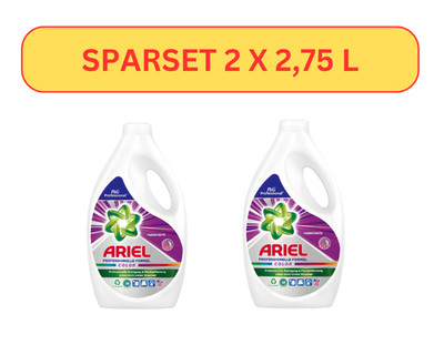 ARIEL Professional Color Waschmittel 2x2,75 L   Frische für Buntwäsche, Profi-Qu