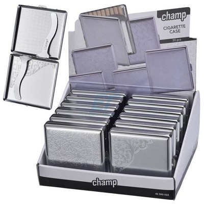 Zigarettenetui Metall Classic 20 er Box Zigarettendose Silber Cigarette case box