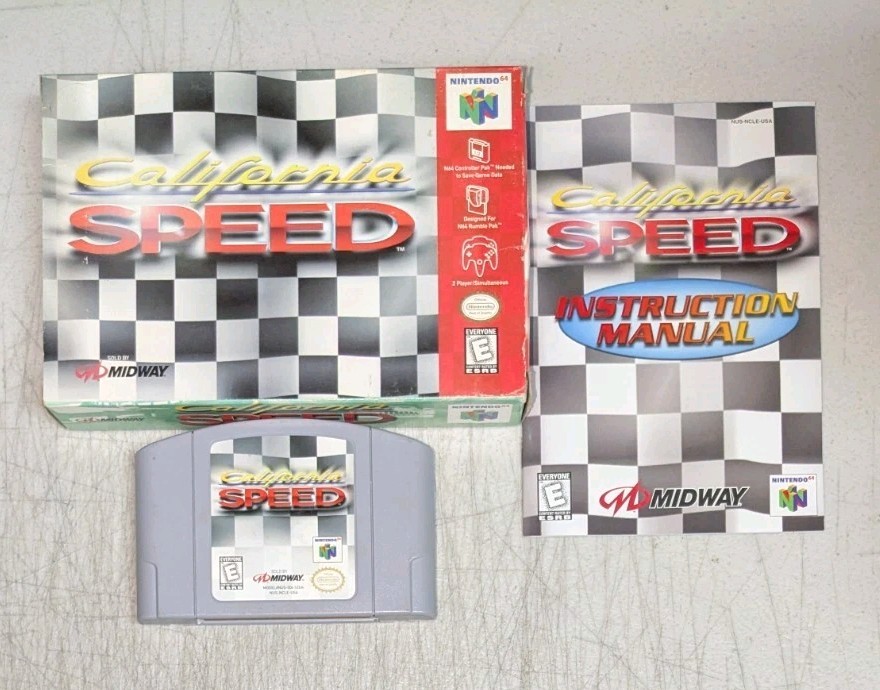 California Speed (Nintendo 64 N64) Complete In Box CIB w/ Manual
