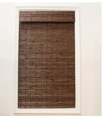Radiance Cordless Bamboo Roman Shades   ''Cocoa''   34'' (Width) × 64''