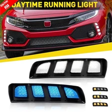 DRL LED Daytime Running Lamp Front Fog Light For Honda Civic Type R 2017-2021