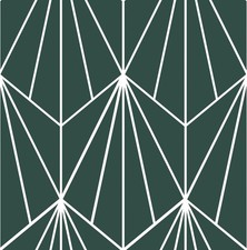 FP3926 Beryl Peel Stick Floor Tiles, Green