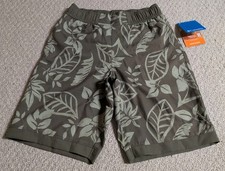 Columbia Boys Medium Green 100 Polyester Omni-Wick Omni-Shade Boardshorts 24