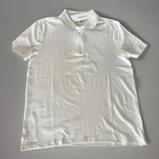 Calvin Klein Men's 1/4 Zip Polo golf Shirt White Short Sleeve 4l0039r $79