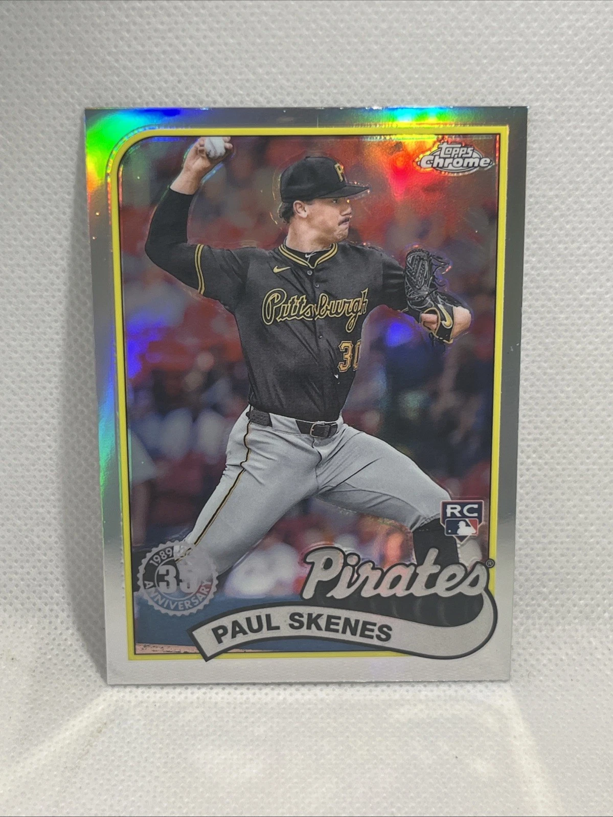 2024 Topps Chrome Update PAUL SKENES RC 1989 35th Anniversary Refractor 89CU-1