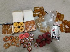 NOS VINTAGE Wheels of Dupont Adiprene Roller Skate Wheels Plus Extras Vintage