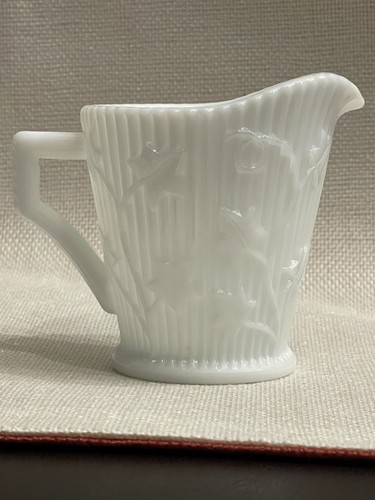 Westmoreland Morning Glory Sugar And Creamer Milk Glass White - Imagen 13 de 17