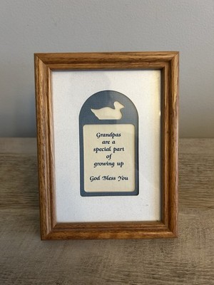 VTG 8 X 6  Wall Art  Grandpas Are A Special Part Of Growing Up God Bless You 