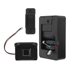 No-Drill Fingerprint Cabinet Lock with Integrated Pull Handle, Keyless Entry