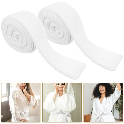 2 Pcs Robe Belt Men's Miss Double Ring Fixing Special Occasion Dresses - Picture 10 of 12