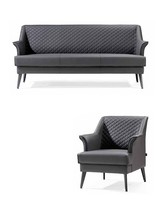Sofagarnitur Wohnzimmer Set Sofa 3 + 1 Sitzer Polster MöBel 2Tlg Modern Leder
