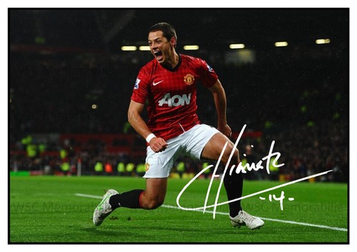 12551. Javier 'Chicarito' Hernandez Signed Pictures (A4 Prints) Man United etc.