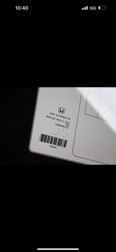 Cuarto de cristal trasero derecho pasajero Honda Odyssey 2011 — 2017 ventana Foto 3 de 4