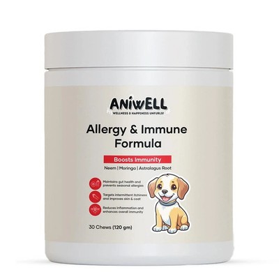 Allergy Relief Chews for Dogs with Astragalus Root & Flaxseed - Immune Support