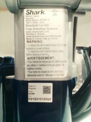 Shark NV360 Lift-Away Deluxe Upright Vacuum Cleaner REPLACEMENT PART