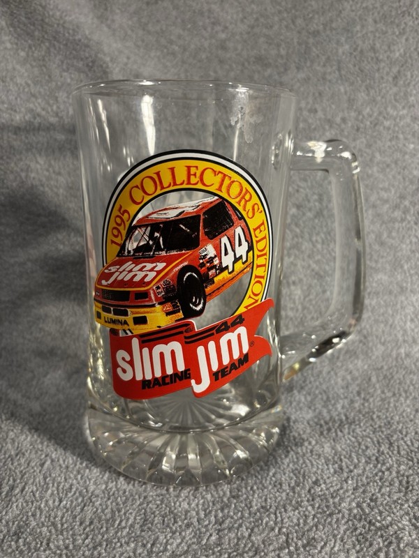 Slim Jim 1995 Collectors Edition #44 Racing Team 24 OZ Glass Beer Stein Mug VTG