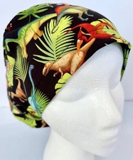 Dinosaur Adjustable Medical Slim Lid Surgery Euro Scrub Cap Chef Dental Hat