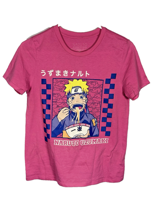 【未使用】NARUTO疾風伝①　Tシャツ　ピンク サイズＬ s-l400.png