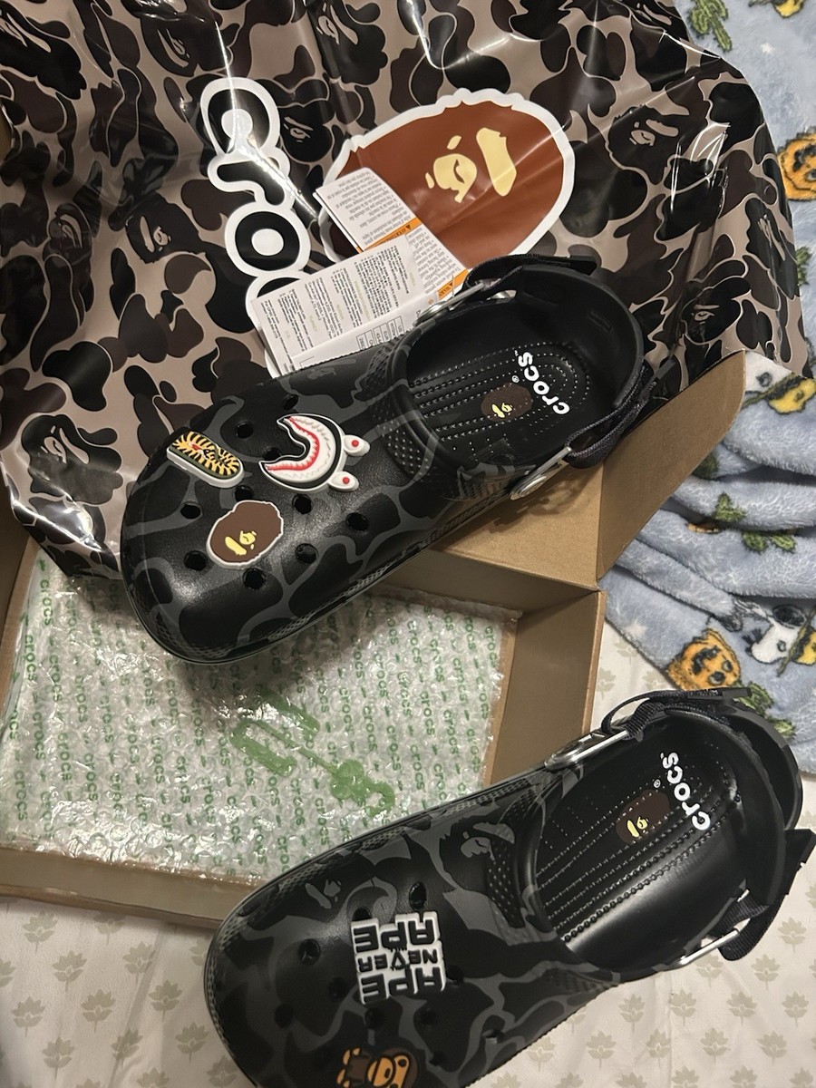 Bape Black Crocs | eBay