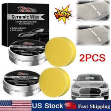 2pcs Ceramic Wax Cream 2025 Strong Protection Car Coating Polishing Wax La