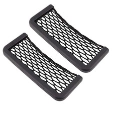 Storage Mesh Bag, Black Nylon Elastic, Car Trunk Organizer, Sticky Net Pocket...