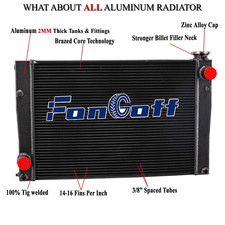 4 core Aluminum Radiator For Case New Holland Skidsteer #47946380 47362351.