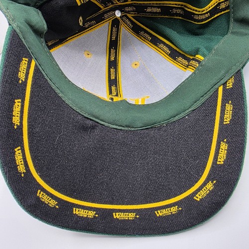 Warrior Custom Golf Adults Black Green Gold Hat Cap Baseball Outdoors Summer - Picture 8 of 9
