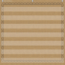 Burlap 7 Pocket Chart 28" X 28" - 20837