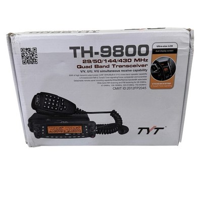 TYT TH9800 PLUS 50W Quad Band Mobile Ham Radio Transceiver 29/50/144/430 MHz Use